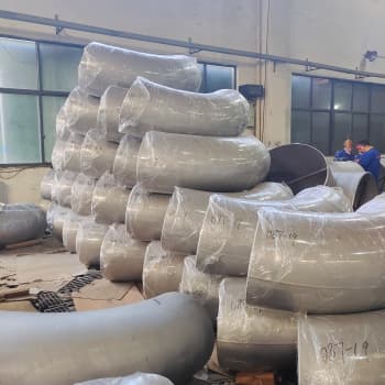 ASME B16.9 لمبی رداس کہنی کا سائز